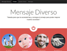 Tablet Screenshot of mensajediverso.com